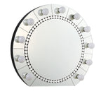 Farai Glam Mirrored & Faux Crystal Diamonds Wall Décor Mirror