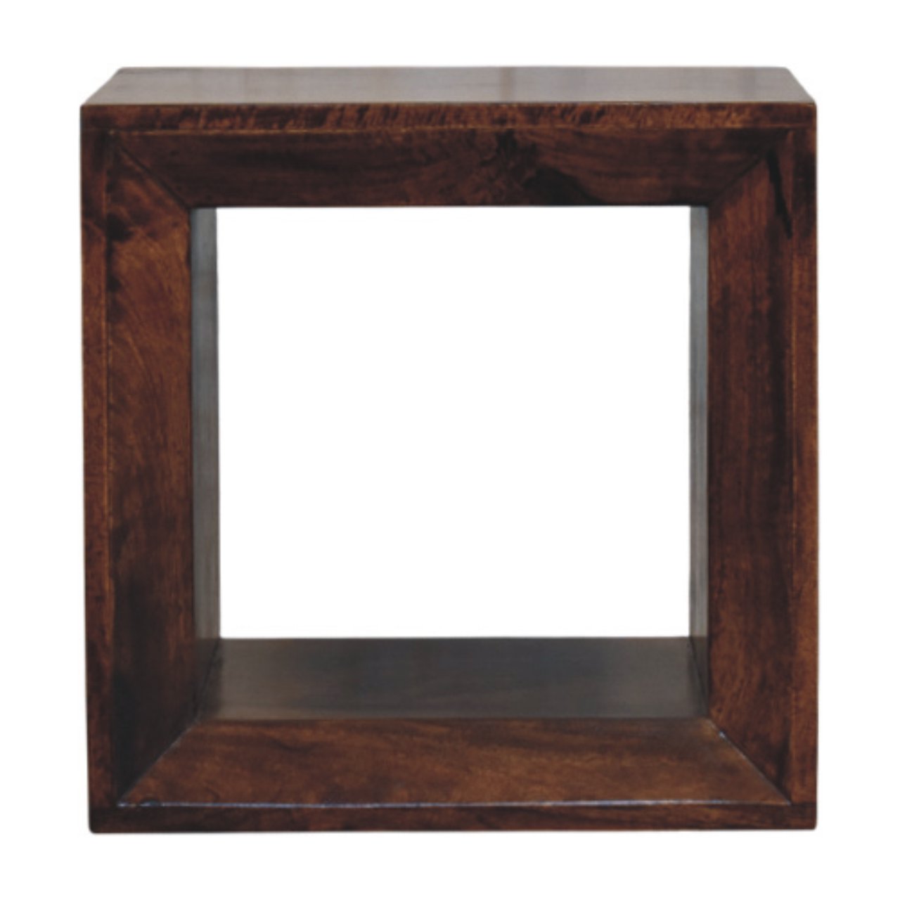 Solid Wood Solis California Side Table With Open Storage