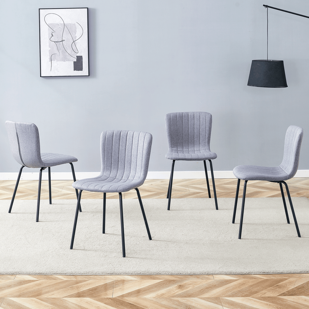 Luxury Minimalist Chairs - Set of 4 High Quality Dining Chairs