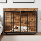 Wooden Dog Crate Furniture for Medium to Large Dogs