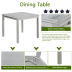 5 Piece Wooden Dining Table Set