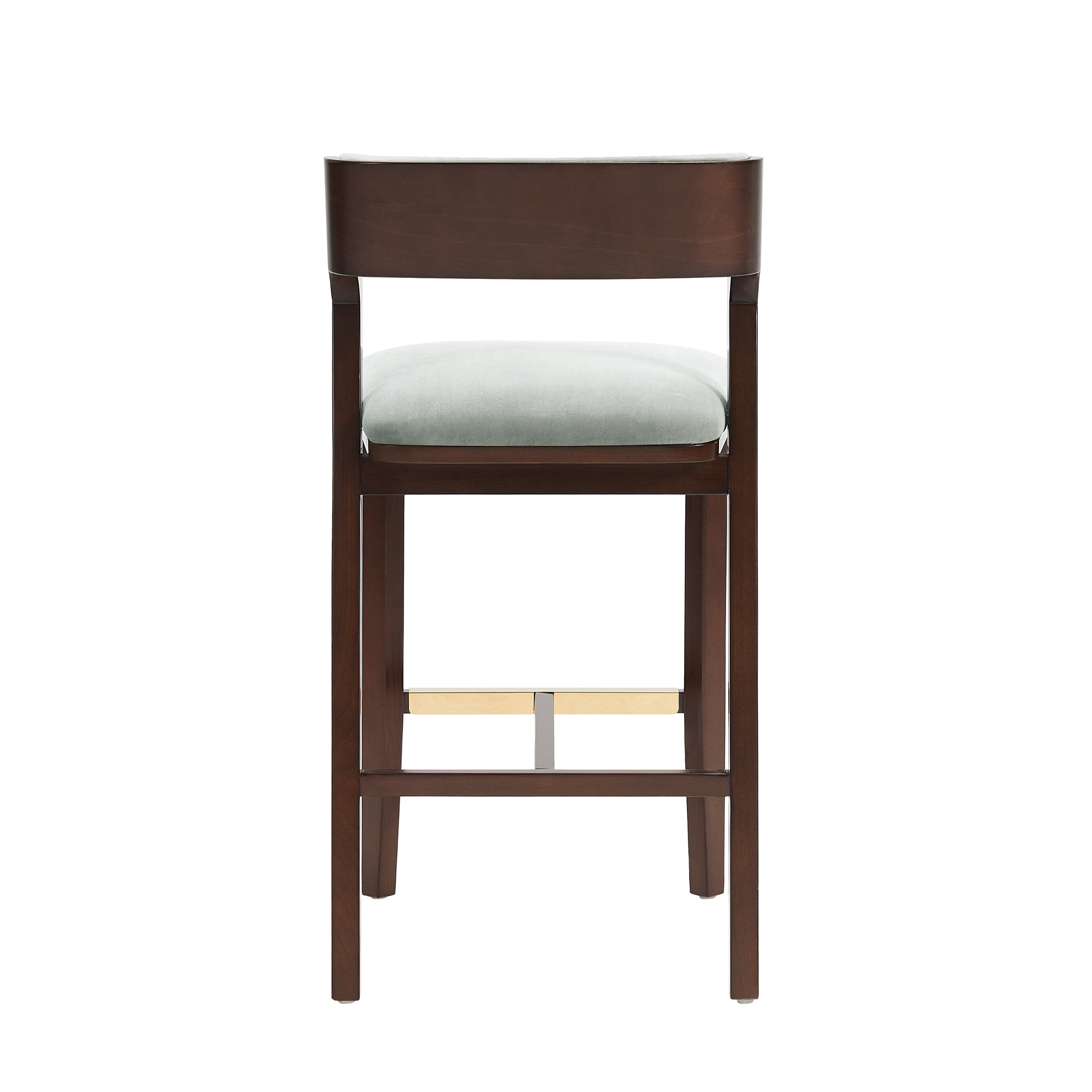 Patricia Velvet Barstool with Backrest