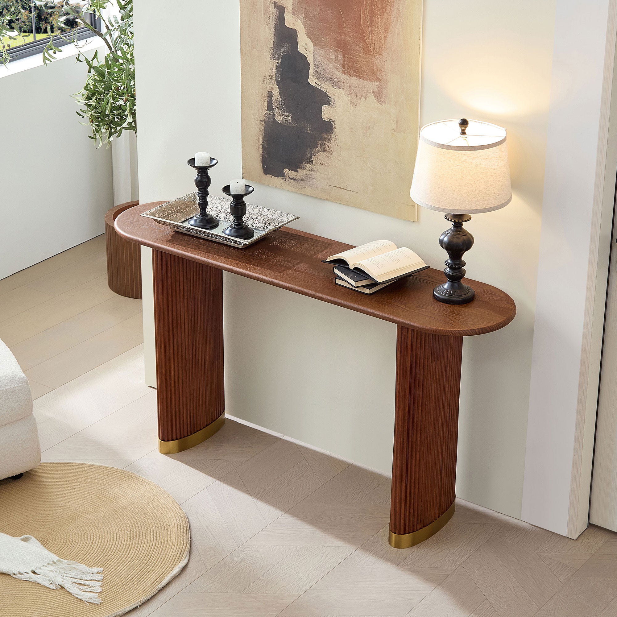 Length 59.1 Inch Entryway Table for Living Room