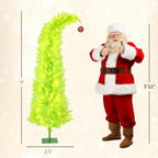84 Inch Whimsical Christmas Tree - Pencil Xmas Tree