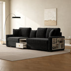 Modern Sofa Couch 111.8" Modular Sofa Upholstered 3-Seater