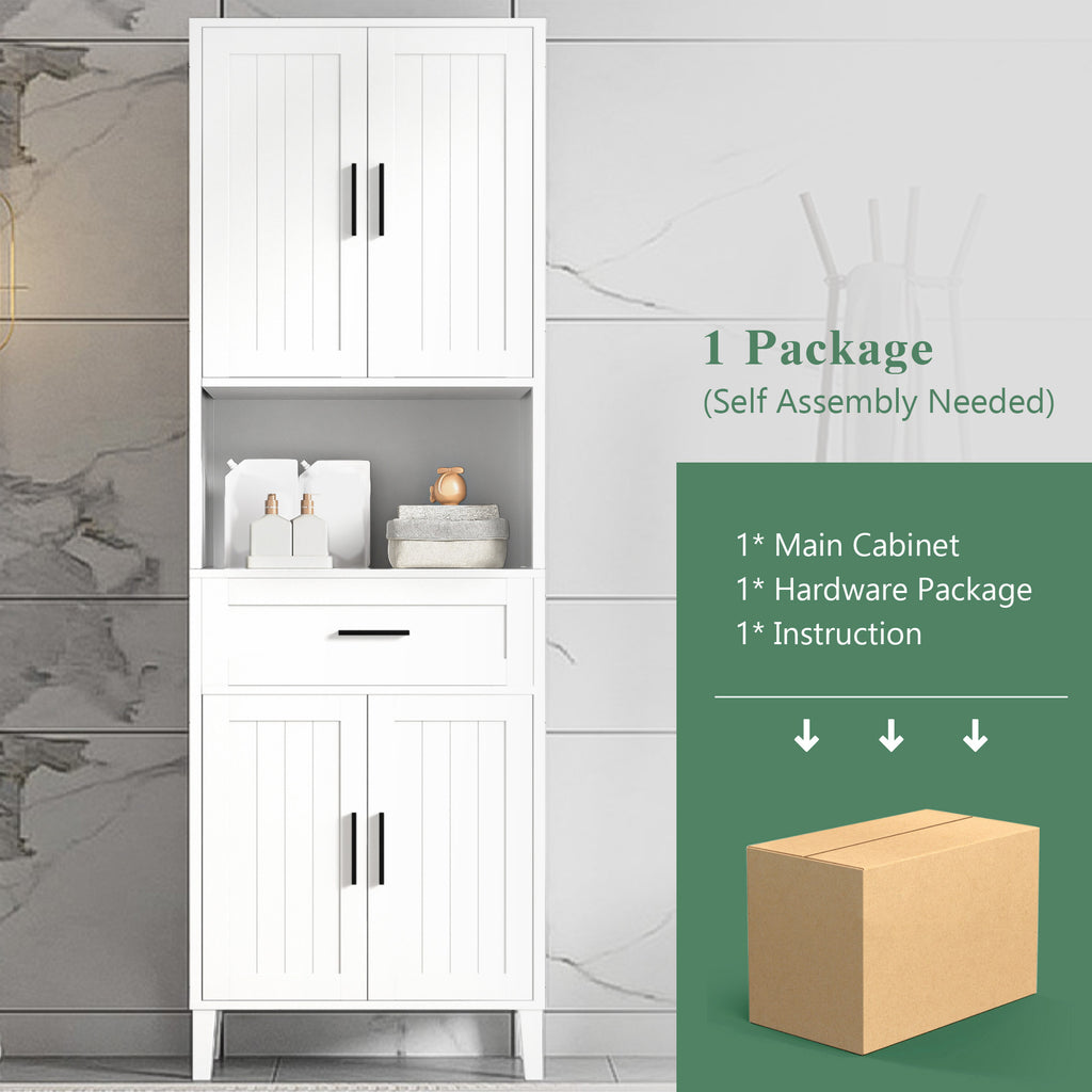 70.9" High Freestanding Tall Bathroom Cabinet