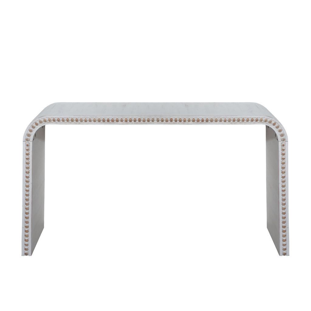 Washed White Console Table