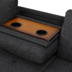 Reversible L-Shaped Sectional Couch with Storage Ottoman