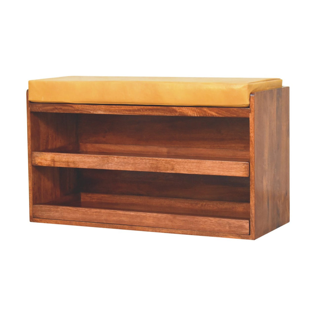 Solid Wood Buffalo Hide Pull Out Honey Storage Cabinet