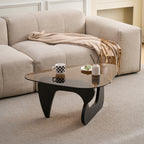 Small Farmhouse Coffee Table Mid-Century Modern Wood Center Table for Living Room