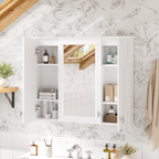 35 Inch 2-in-1 Bathroom Wall Cabinet