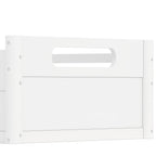 Twin Size Floor Platform Bed with Full-length Guardrails