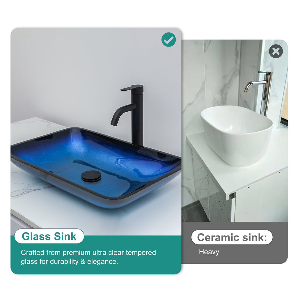 Bathroom Vessel Sink Above Counter Amber