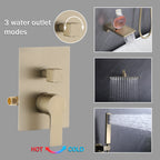 10 Inch Shower System with Rain Shower Faucet Set