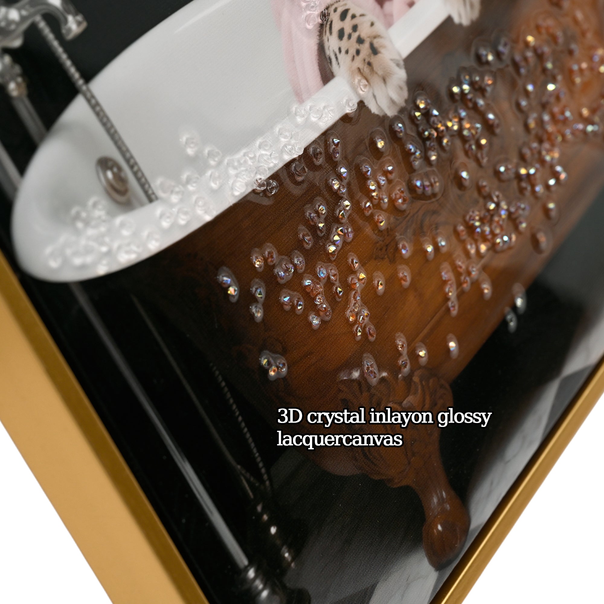 Tiger in Bathtub Wall Art Print Poster
