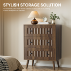 3 Drawer Dresser - Modern Walnut