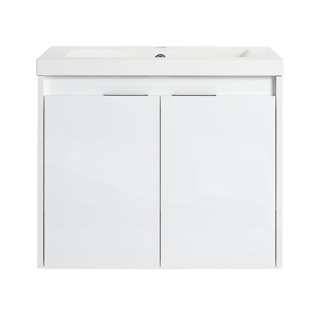 24" Bathroom Vanity With Resin Sink