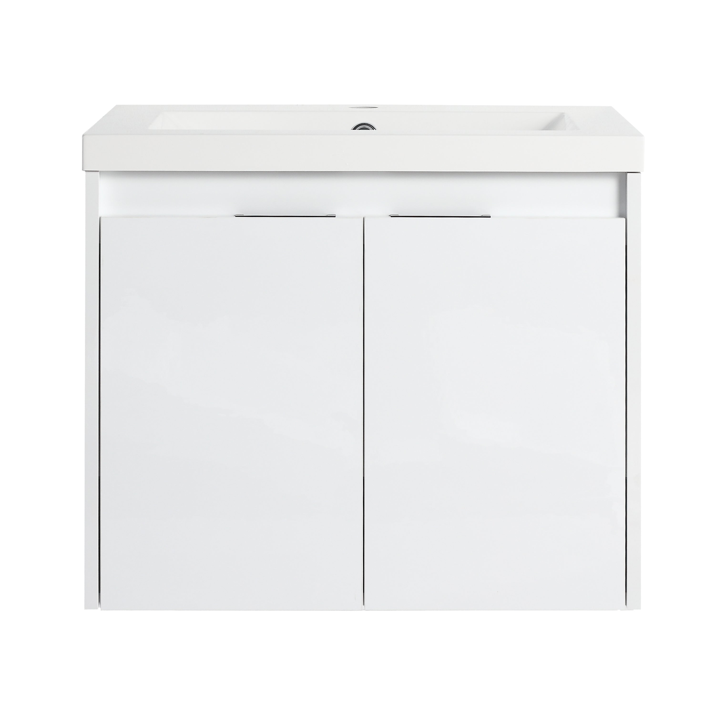 24" Bathroom Vanity With Resin Sink