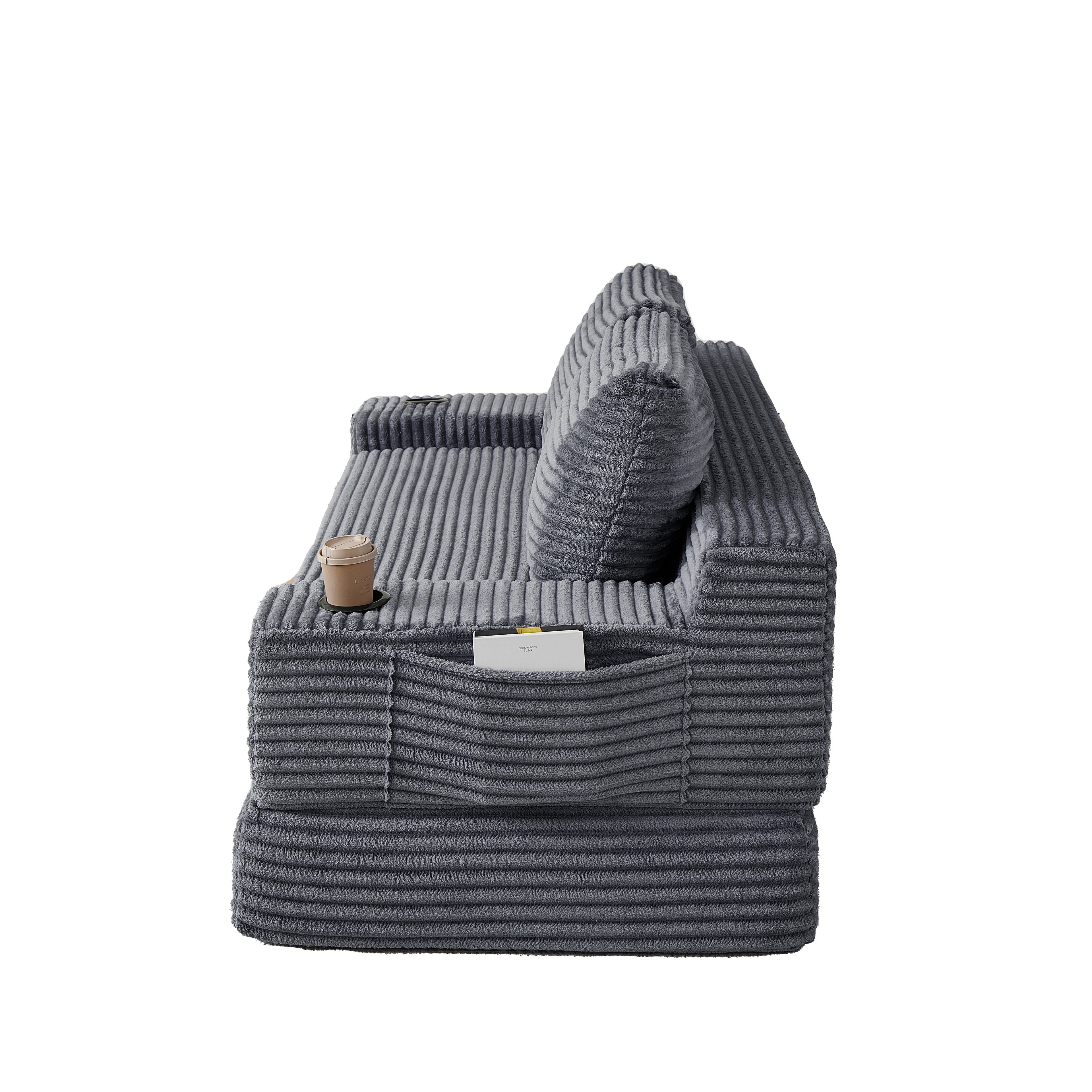70.8-Inch Corduroy Two-in-One Sofa Bed