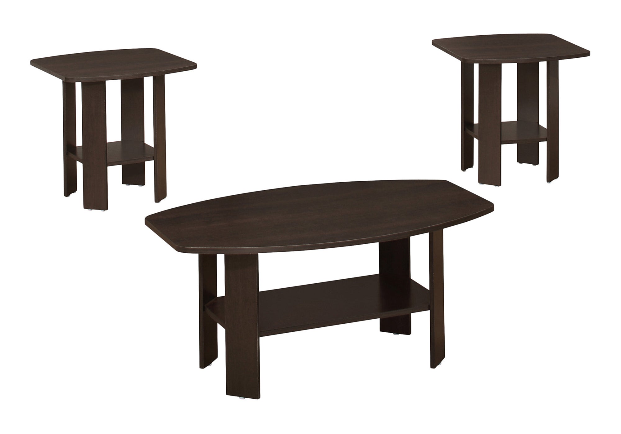 3-Piece Coffee Table and End Tables Set