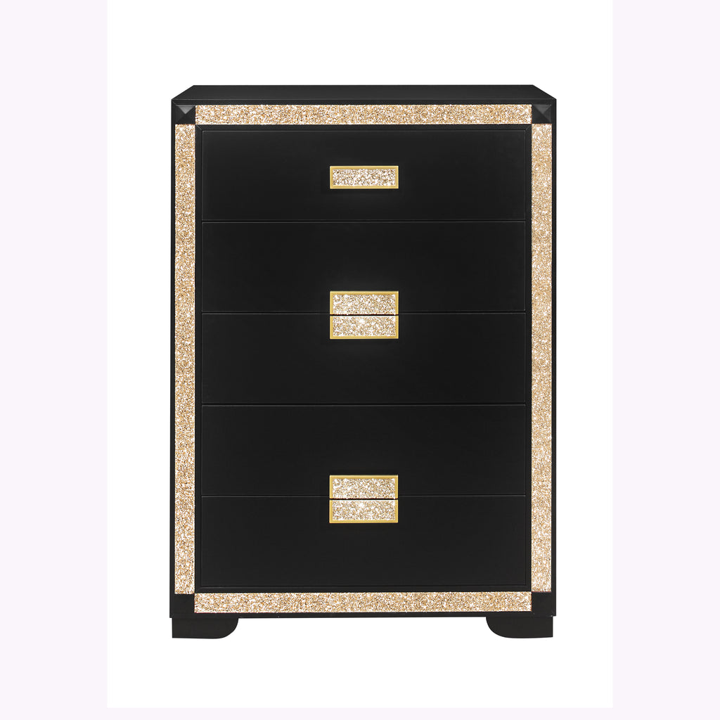 Lively Black/Gold Chest