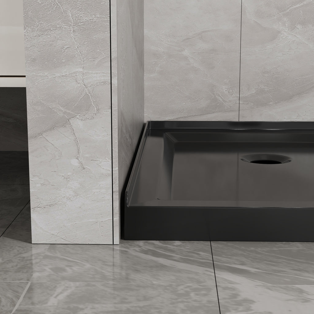 Goodyo 36 in. Corner Drain Neo-Angle Shower Base