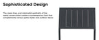 Modern Outdoor Indoor Metal Side Chair Set of 2