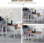 DFW Solid Wood Folding Dining Table