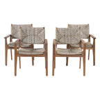 Durable Outdoor Dining Chair with Acacia Wood Frame