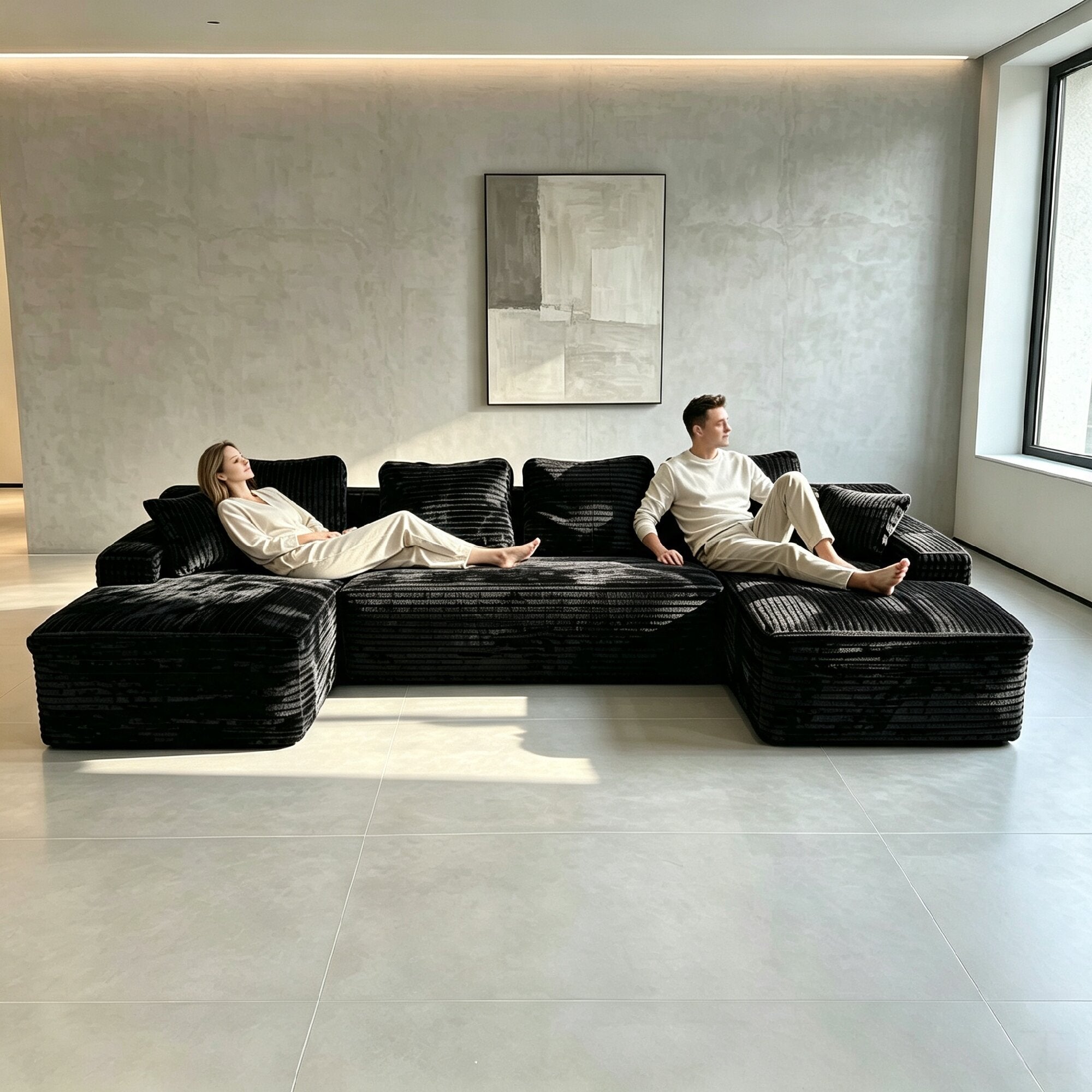 131-Inch Big Size Modular Sectional Sofa
