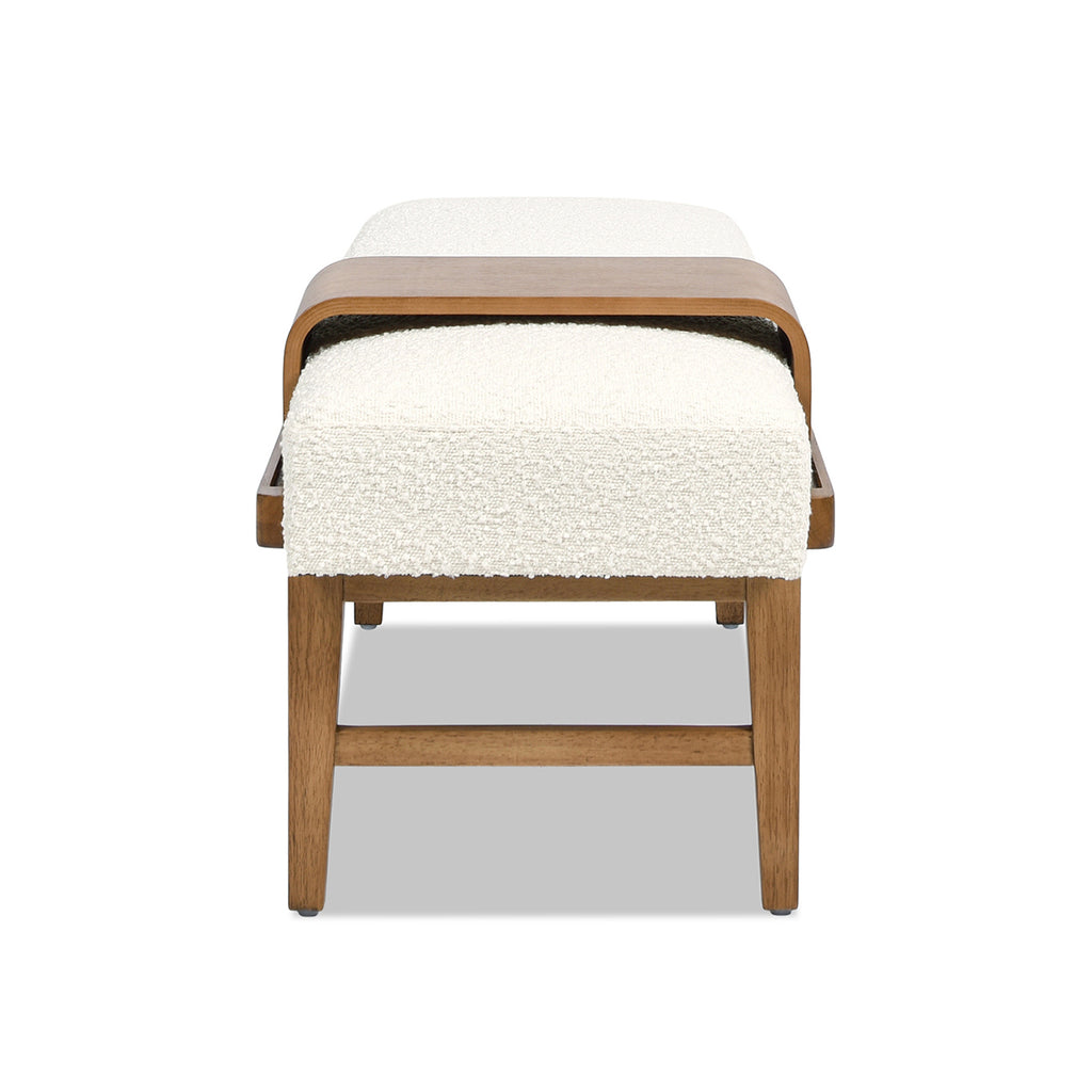 Billie 52" Modern Telephone Bench with Sliding Shelf