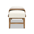 Billie 52" Modern Telephone Bench with Sliding Shelf