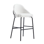 Gracie Metal Upholstered Barstool