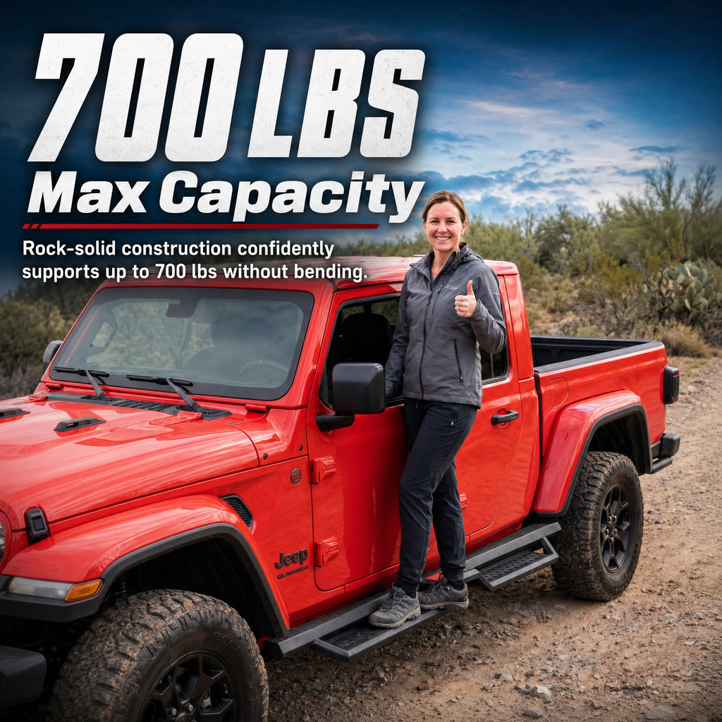 Hexagonal Style Running Boards Compatible with Jeep Gladiator