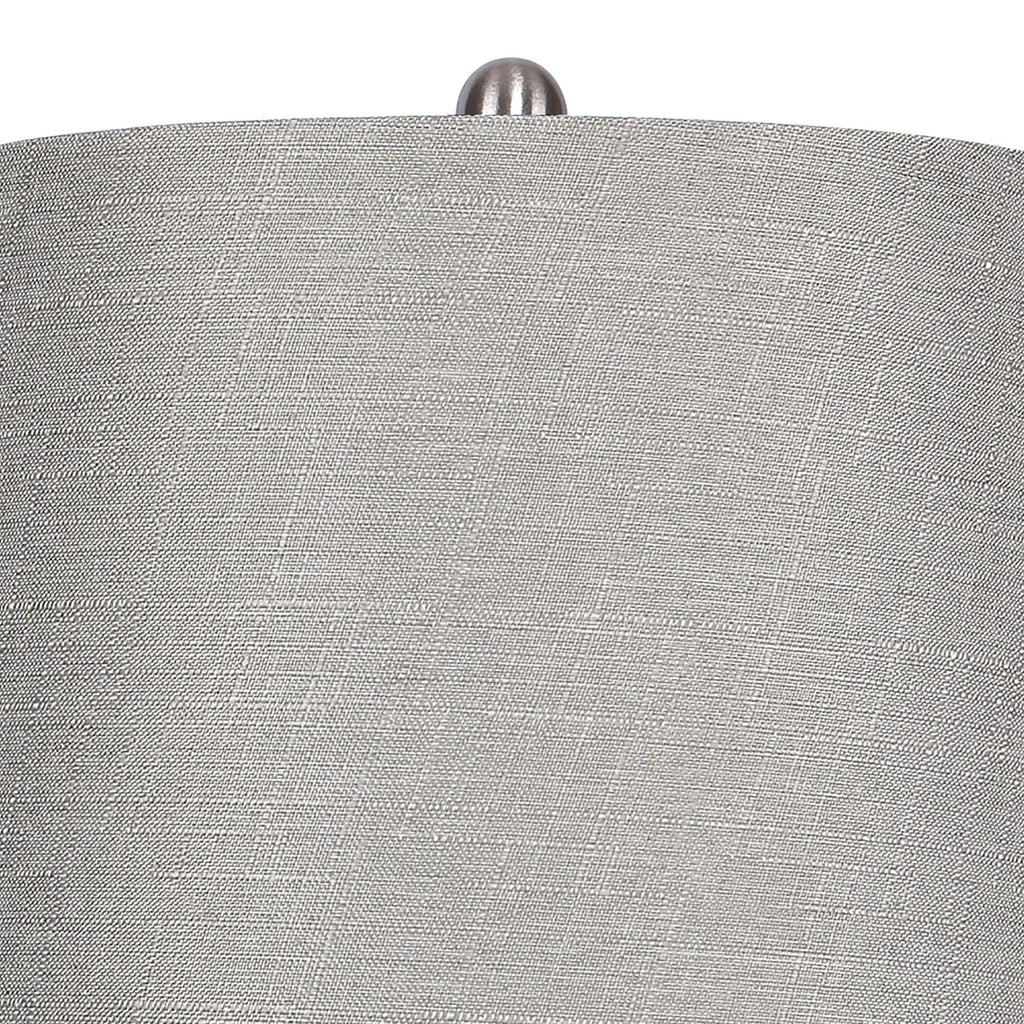 27" Contemporary Metal Table Lamp in Brushed Nickel
