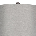 27" Contemporary Metal Table Lamp in Brushed Nickel
