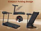 3.5HP Hydraulic Foldable Treadmill with Incline