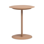 Mode 18" Leatherette Round C-Shaped Sofa Side Table
