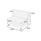 Living Room Furniture 1pc Armless Chair