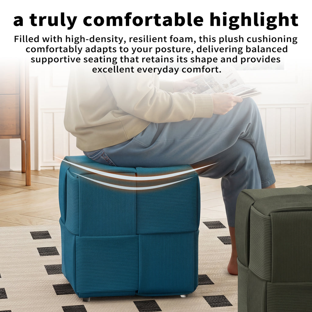 Soft and Comfortable Square Ottoman Foot Rest