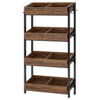 30 Inches 4-Tier Retail Display Rack with Hooks