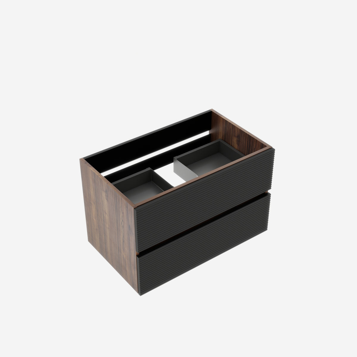 Grace 30-Inch Wall-Mounted Bathroom Vanity with Double Soft-Close Drawers, Oak