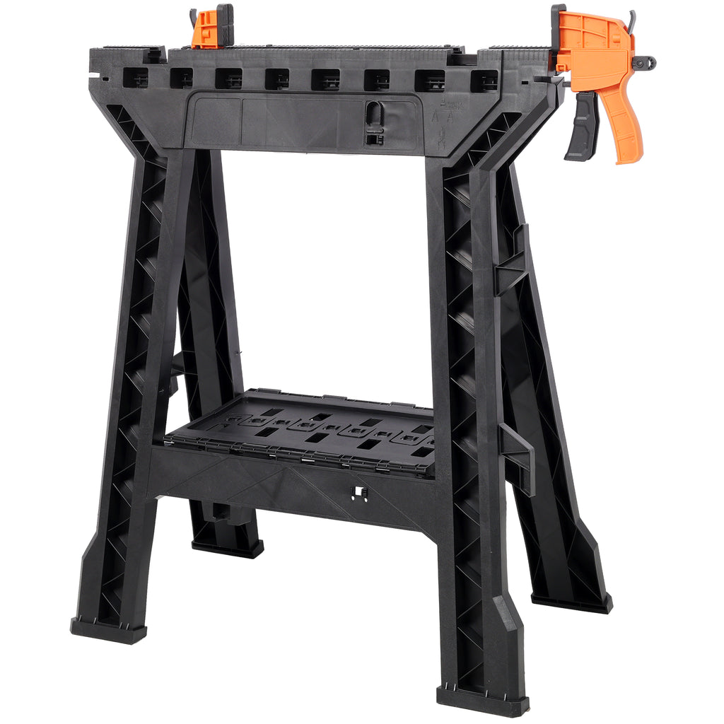 Folding Clamping Sawhorse Set of 2
