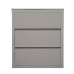 30" Bathroom Vanity with Ceramic Sink and 2 Full-Extension Drawers