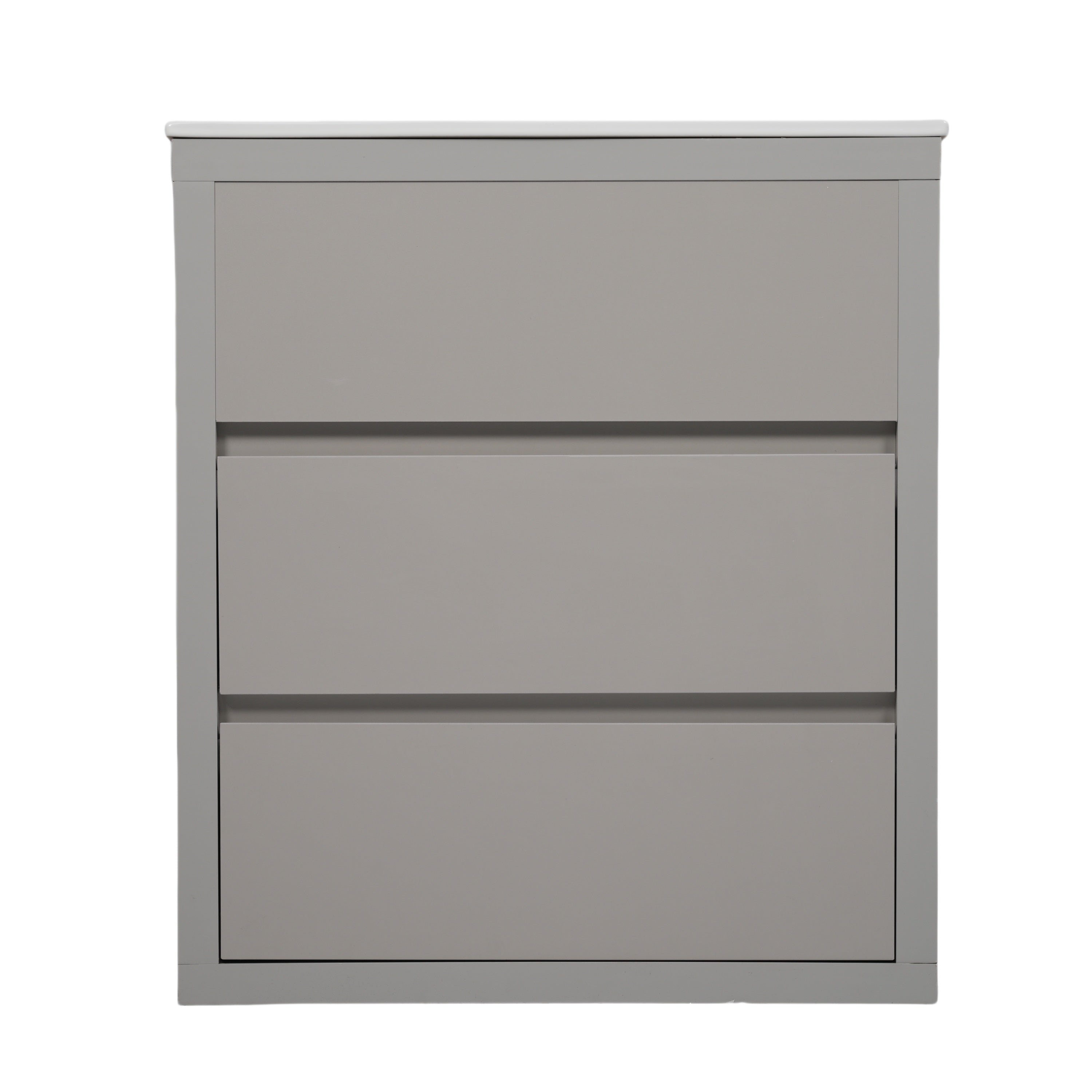 30" Bathroom Vanity with Ceramic Sink and 2 Full-Extension Drawers