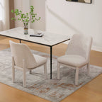 21.46" Wide Modern Minimalist Dining Chair Set Of Two