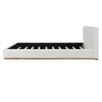 Elegant Upholstered Bed With Solid Wood Frame - King