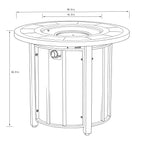 30" Propane Gas Fire Pit Table