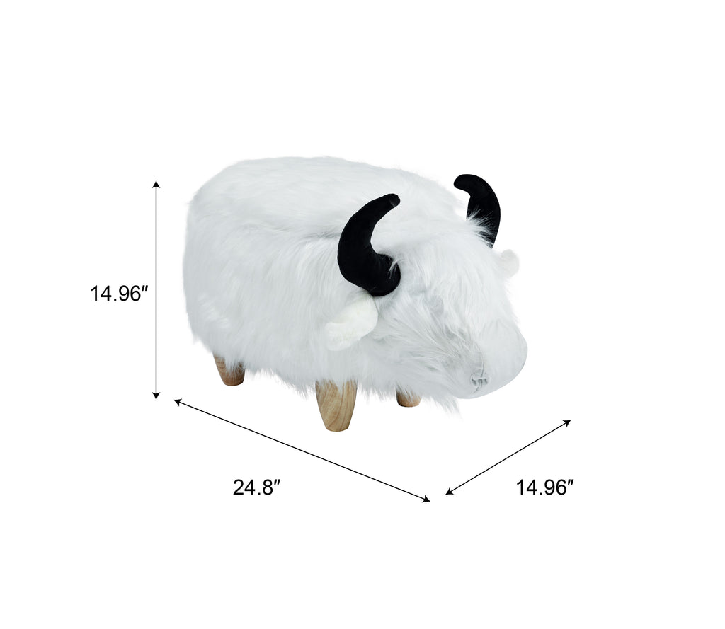 Harry the Buffalo Cow Storage Ottoman-
