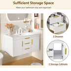 36'' Wall Mounted Bathroom Vanity